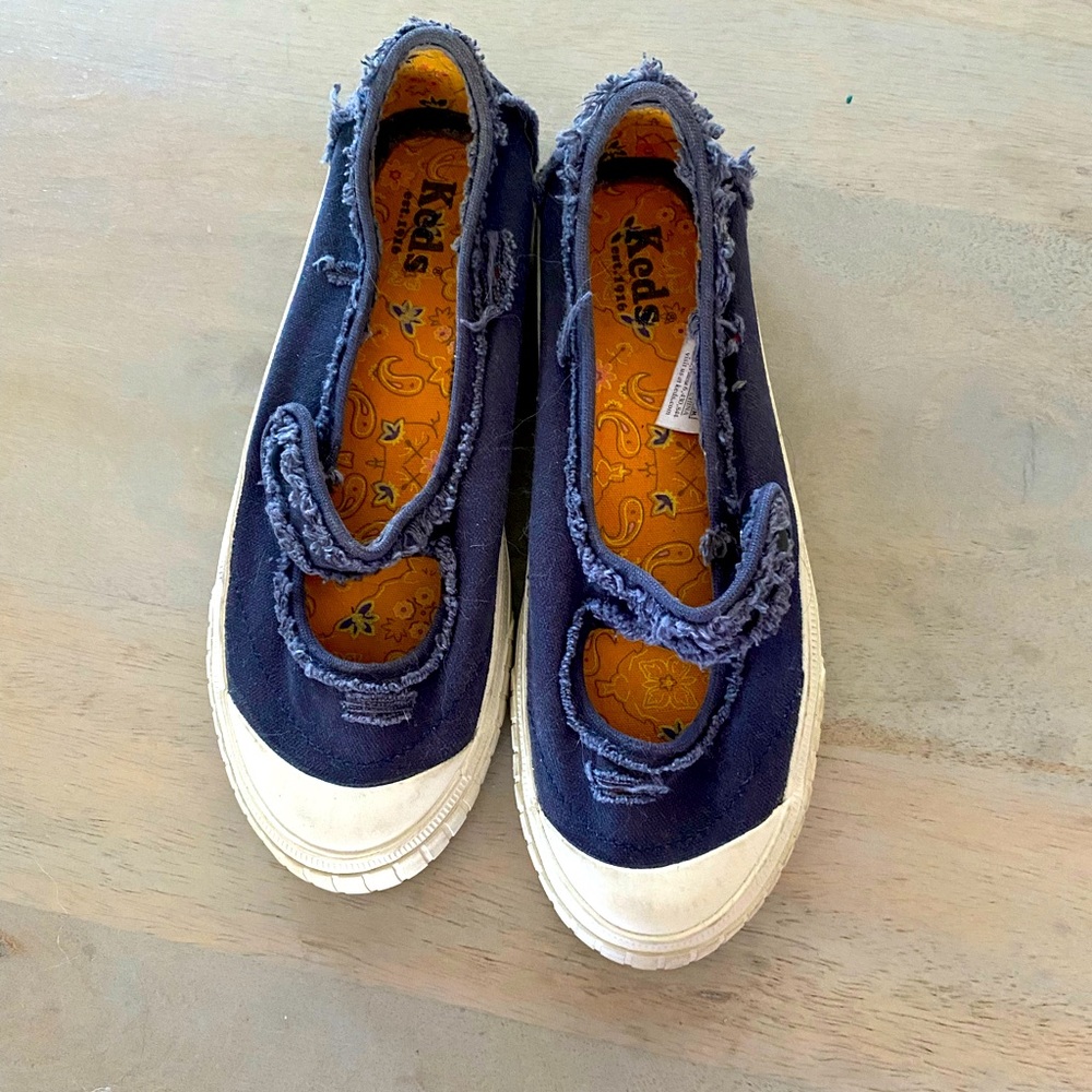 Keds Vintage Distressed Mary Jane Sneakers